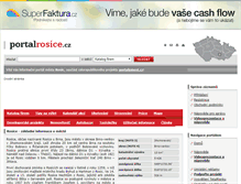 Tablet Screenshot of portalrosice.cz